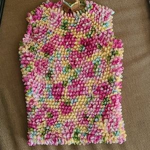 Milano OS Tank Ruched pulled floral  pink/yell